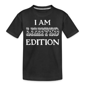 I am Limited Edition - Kinder Premium Bio T-Shirt - Schwarz - Vorne