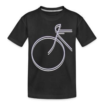 RACER - Kids' Premium Organic T-Shirt - black - Front