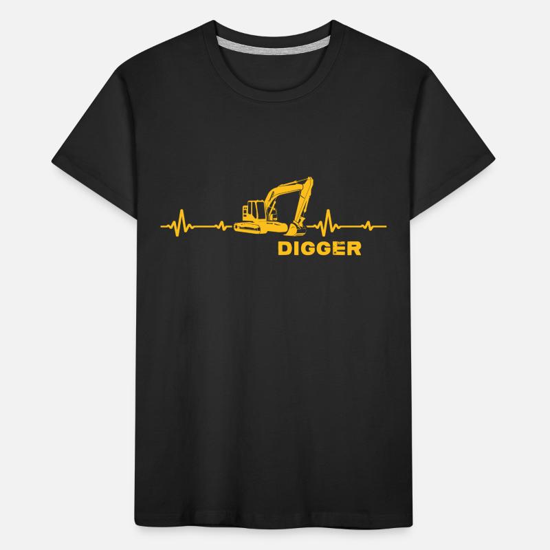 Bagger Baggerfahrer "Digger" Baggerschaufel Kinder Premium Bio T-Shirt