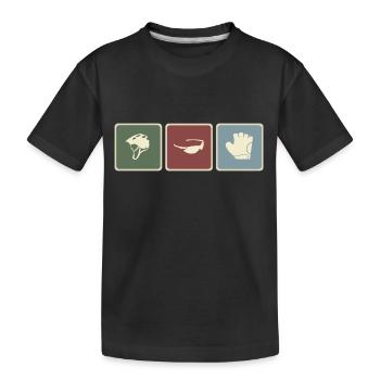 Vélo Vélo Route Vélo Chaîne Vélo Tour à vélo - T-shirt bio Premium Enfant - noir - Devant