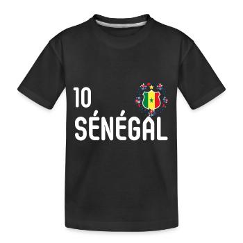 Senegalese national team - Kids' Premium Organic T-Shirt - black - Front