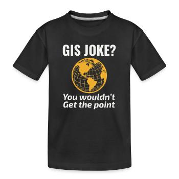 SIG Blague Cartographie Nerd Géospatial Humour - T-shirt bio Premium Enfant - noir - Devant
