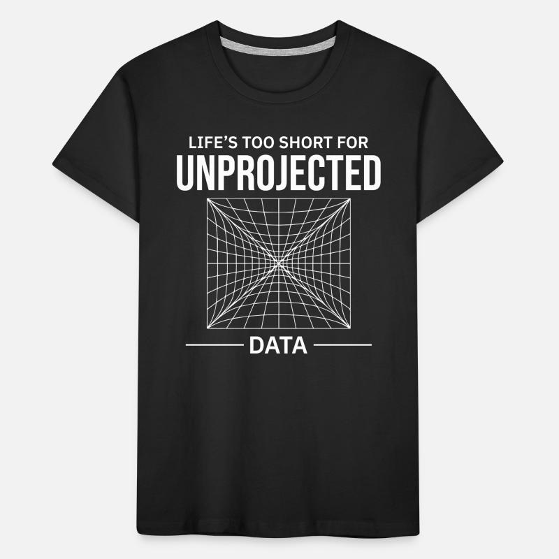 Unprojected Data GIS Cartography Mapping Error Kids' Premium Organic T-Shirt