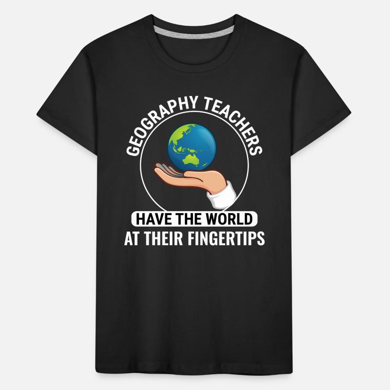 GIS Hand Globe World Spatial Data Geography Kids' Premium Organic T-Shirt