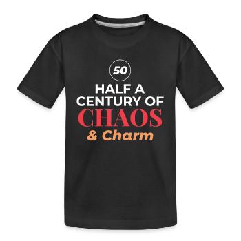 50e anniversaire demi-siècle Chaos Charm - T-shirt bio Premium Enfant - noir - Devant