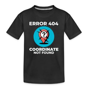 Point d’interrogation Épingle Emplacement perdu Erreur SIG - T-shirt bio Premium Enfant - noir - Devant