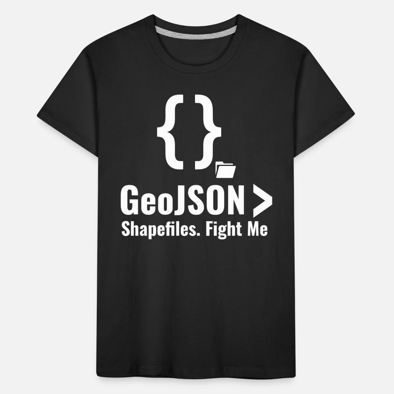 GeoJSON Shapefiles GIS Data Format Debate Kids' Premium Organic T-Shirt