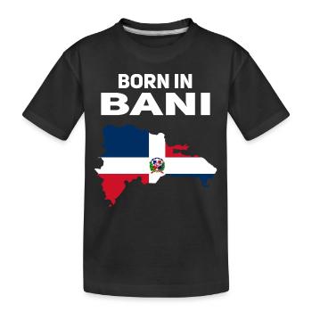 Dominikanische Republik - Kinder Premium Bio T-Shirt - Schwarz - Vorne