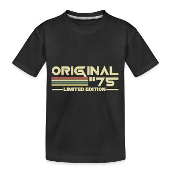 1975 - Kinder Premium Bio T-Shirt - Schwarz - Vorne