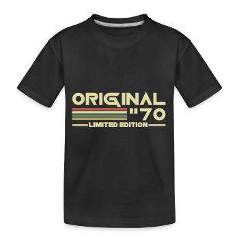 1960 - Kids' Premium Organic T-Shirt - black - Front