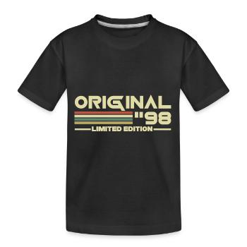 1998 - Kids' Premium Organic T-Shirt - black - Front