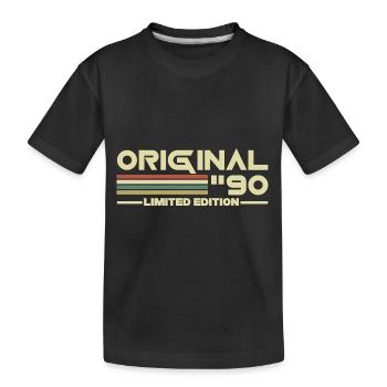 1990 - Kinder Premium Bio T-Shirt - Schwarz - Vorne