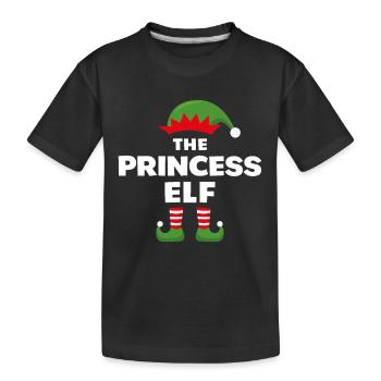 La Princesse Elfe - T-shirt bio Premium Enfant - noir - Devant