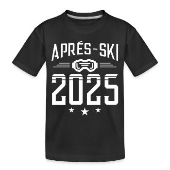 Après-ski 2025 - Kids' Premium Organic T-Shirt - black - Front