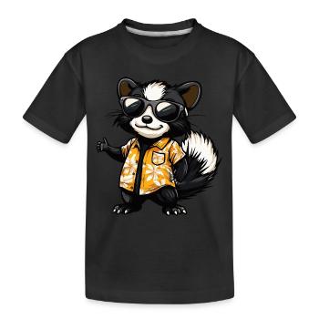 Skunk Funny Summer - T-shirt bio Premium Enfant - noir - Devant