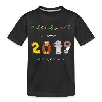 Little Legend 2019 - Cute Edition with animal numbers - Kids' Premium Organic T-Shirt - black - Front