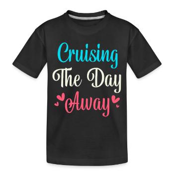 Bateau de croisière - T-shirt bio Premium Enfant - noir - Devant