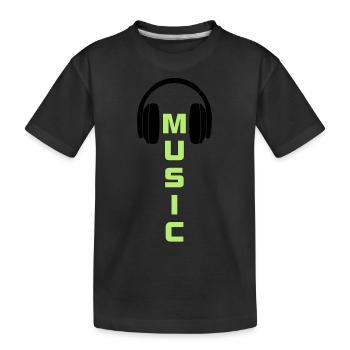 Musique DJ Dubstep T-shirt - T-shirt bio Premium Enfant - noir - Devant