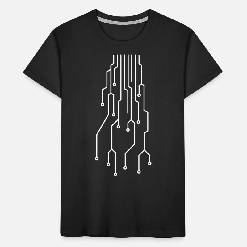 Futuristic computer circuit board Kids' Premium Organic T-Shirt
