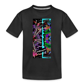 Sabre Laser Turquoise 10t 4000 - T-shirt bio Premium Enfant - noir - Devant