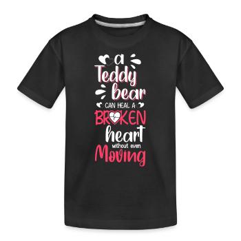 Jouets d’enfance d’ours - T-shirt bio Premium Enfant - noir - Devant