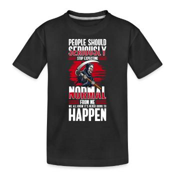 Sarcasme Homme de haine - T-shirt bio Premium Enfant - noir - Devant
