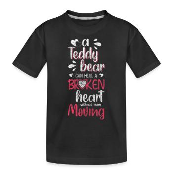 Famille de jouets en peluche - T-shirt bio Premium Enfant - noir - Devant