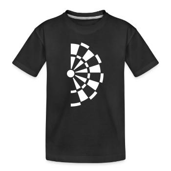 Jeu de fléchettes - T-shirt bio Premium Enfant - noir - Devant