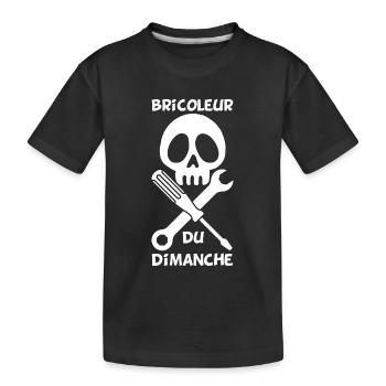 Bricoleur du dimanche (blanc) - T-shirt bio Premium Enfant - noir - Devant