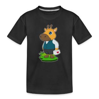 Trousse de premiers soins Giraffe Doctor - T-shirt bio Premium Enfant - noir - Devant