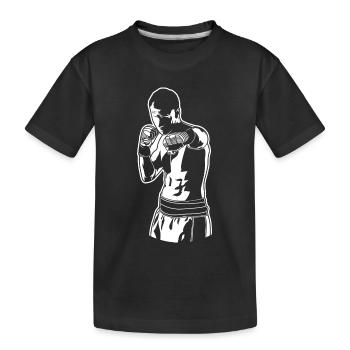 Croquis de boxeur - T-shirt bio Premium Enfant - noir - Devant