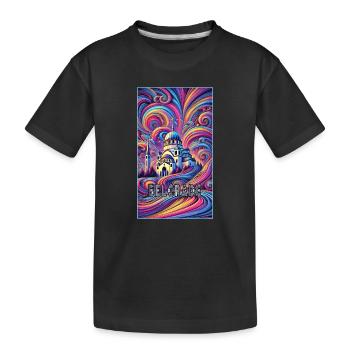 Conception panoramique de Belgrade, Serbie - T-shirt bio Premium Enfant - noir - Devant