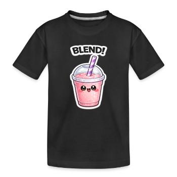 Mélange de tasses de smoothies Kawaii - T-shirt bio Premium Enfant - noir - Devant