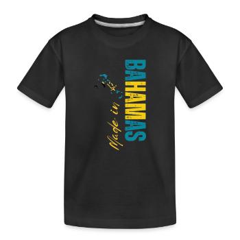 Fabriqué aux Bahamas, né aux Bahamas - T-shirt bio Premium Enfant - noir - Devant