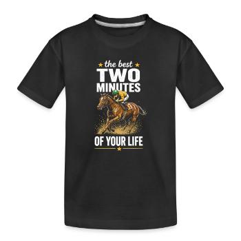 Performance en course en deux minutes - T-shirt bio Premium Enfant - noir - Devant