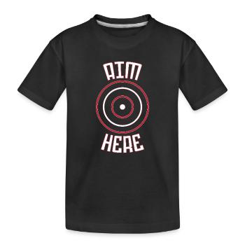 Dartpfeil de fléchettes - T-shirt bio Premium Enfant - noir - Devant