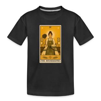 Gouvernante | Tarot domestique - T-shirt bio Premium Enfant - noir - Devant