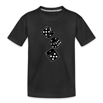 cube - T-shirt bio Premium Enfant - noir - Devant