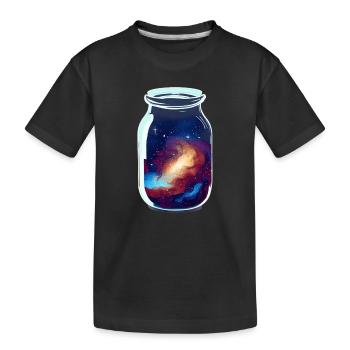 Raum in einem Glas eingeschlossen - Kinder Premium Bio T-Shirt - Schwarz - Vorne