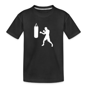 Boxen - Kinder Premium Bio T-Shirt - Schwarz - Vorne