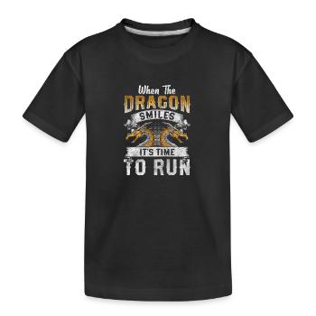 Livre de mythologie du dragon Tribal - T-shirt bio Premium Enfant - noir - Devant