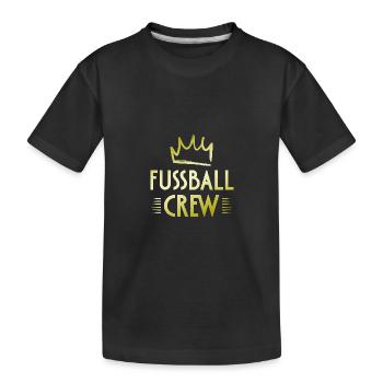 Équipe de football - T-shirt bio Premium Enfant - noir - Devant