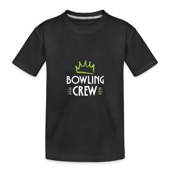 Équipe de bowling - T-shirt bio Premium Enfant - noir - Devant