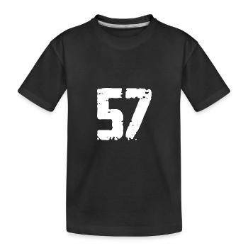 57 Nombre Vintage - T-shirt bio Premium Enfant - noir - Devant