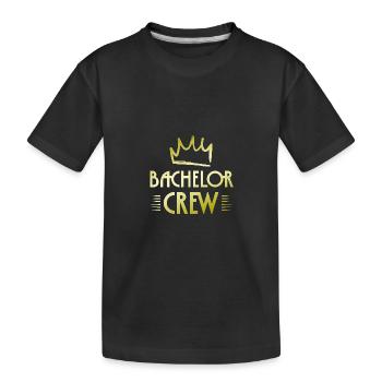Bachelor Crew - Kinder Premium Bio T-Shirt - Schwarz - Vorne