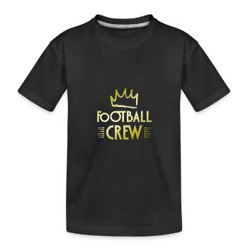 Équipe de football - T-shirt bio Premium Enfant - noir - Devant