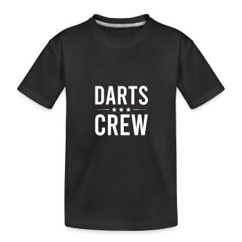 Équipe de fléchettes - T-shirt bio Premium Enfant - noir - Devant