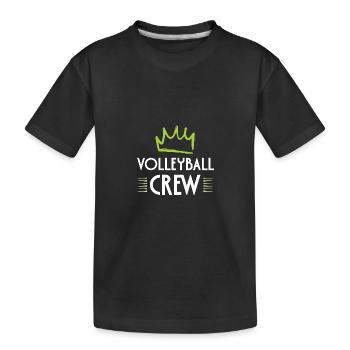 Équipe de volley-ball - T-shirt bio Premium Enfant - noir - Devant