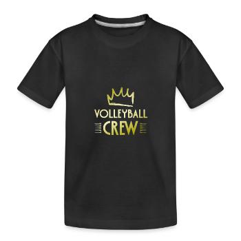 Équipe de volley-ball - T-shirt bio Premium Enfant - noir - Devant