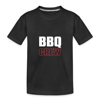 Bbq Crew - Kinder Premium Bio T-Shirt - Schwarz - Vorne